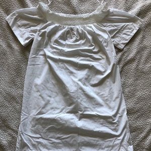 White, off the shoulder dress